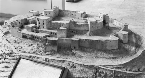 Modell av The Krak des Chevaliers, modell