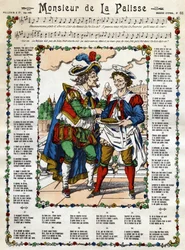 Monsieur de la Palisse. Bild på Epinal från 1800-talet