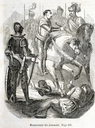 Montmorency tillfångatagen i Pavie (1525) - i "Histoire de France" av L.-P. Anquetil