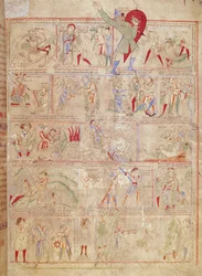 Ms.1215 t.3 fol. 13r Scener ur Davids liv, ur Étienne Hardings bibel