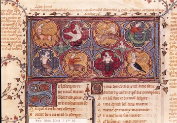 Ms 1044 f.16 Metamorphoses, från Ovid Moralise skriven av Chretien Legouais