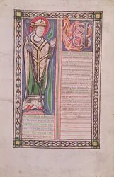 Ms 186 Fol.2v Pierre Lombard biskop av Paris, från Book of Four Sentences (Book of Sentences), c.1160