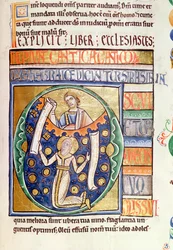Ms 1 fol.235 Predikarens bok, från Souvignybibeln
