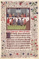 Ms 370 fol.184 Nattvarden