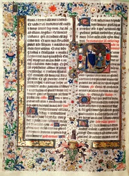 Ms 626 fol.174v St. Johannes Döparen, från Missal of Jean de Lannoy