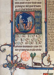 Ms 870 to.5 School Scene, 1494