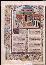 Ms 927 Fol.127v The Three Kinds of Friendship, from Ethics, Politics and Economics av Aristoteles (384-322 f.Kr.)