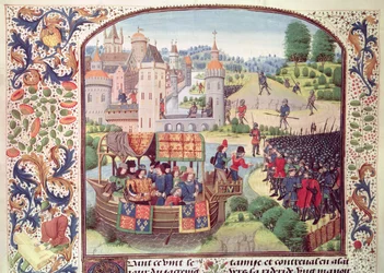 Ms Fr 2644 fol.154v The Tower of London, från Froissarts Chronicle
