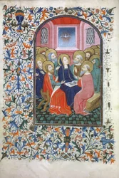 Ms Gen 288 f.23v Pingst, c.1460