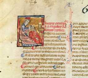 Ms. Lat. 7134, fol. 1: trepanation, ur "Chirurgie de Maître Rolandi"