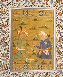 Musiker, illustration för The Arabian Nights, 1895 (färggravyr)