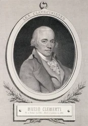 Muzio Clementi (1752-1832) graverad av Alfred Lemoine