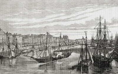 Nantes, Frankrike, på 1700-talet, från 