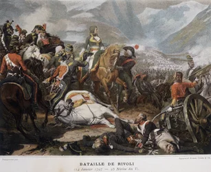 Napoleon i slaget vid Rivoli den 14 januari