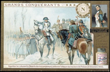 Napoleon i Austerlitz beordrar anfall mot Pratzenhöjderna (2 december