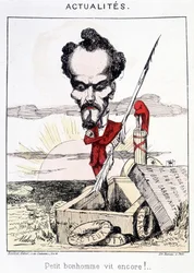 Nyheter - Little bonhomme vit encore!. Karikatyr om Rochefort som står i en grav.
