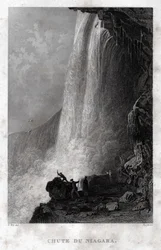 Niagarafallen. (gravyr, ca 1860)