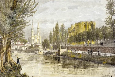 Niort, Frankrike (gravyr)