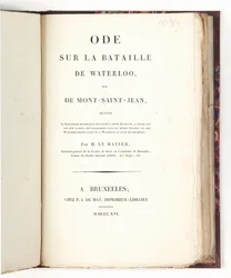 "Ode om slaget vid Waterloo", av Adrien-Jacques-Joseph Le Mayeur