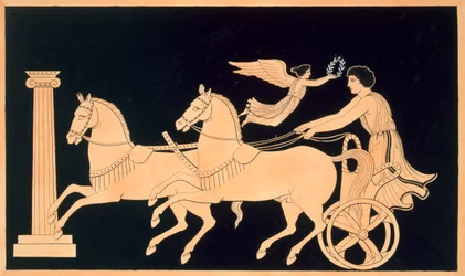Olympisk vagnförare krönt med en lagerkrans, publicerad 1808-10