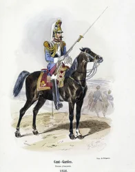 Hundra - vakter: eskortdräkt 1856 - i "" Histoire de l
