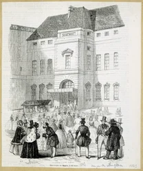 Invigning av Musee Royal (Musee du Louvren), 15 mars