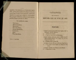 Målningskapitlet, från Salon des Refuses, 1863