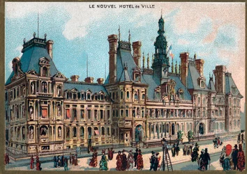 Paris. Universell utställning 1889: Stadshuset i Paris.