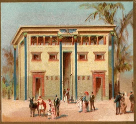 Paris. Universell utställning 1889: Egyptiska huset.