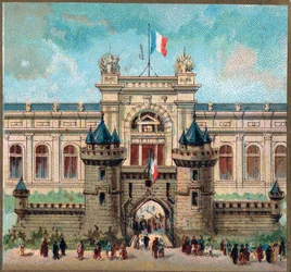 Paris. Universell utställning 1889: Krigspalatset.