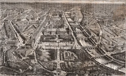 Paris sett från Triumfbågen de l