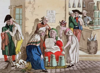 Parisisk mjölksäljare och leverantör av nyheter, ca 1815