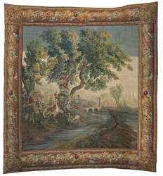 Pastoral gobeläng, Beauvais, mitten av 1700-talet (silke och ull)