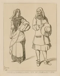 Bönder i närheten av Paris, 1676