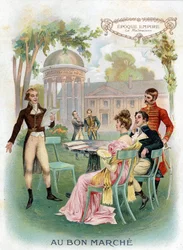 Empireperiod: Malmaison. Kromolitografi "Au Bon Marche" cirka 1890.