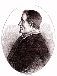 Pierre Gassendi, fransk matematiker, astronom, filosof, teolog. 1865 (gravyr)