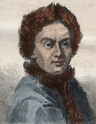 Pierre Louis Moreau de Maupertuis, astronom (1698 - 1759) - illustration hämtad från "The Grands Mariners of the 18th century""