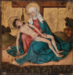 Pieta (tempera och bladguld på panel)