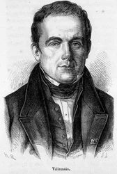 Porträtt av Abel Francois Villemain, fransk professor och politiker (1790 - 1867)