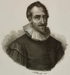 Porträtt av Adam de Craponne (1526-1576), fransk ingenjör, gravyr av Marchi