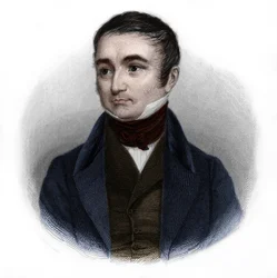Porträtt av Adolphe Thiers (1797-1877), fransk politiker och historiker. i "" Book of Speakers" av Louis de Cormenin Timon. 1842. Privat samling.
