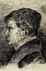 Porträtt av Andre-Marie Ampere
