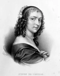 Porträtt av Anne "" Ninon "" av Enclos (eller Ninon de Lenclos eller Ninon de Lanclos