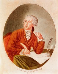 Porträtt av Antoine Laurent Lavoisier (1743-1794)
