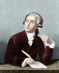 Porträtt av Antoine Laurent Lavoisier (1743 -1794) fransk kemist.