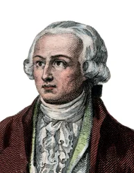 Porträtt av Antoine Laurent de Lavoisier (1743-1794), fransk kemist.