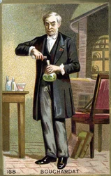Porträtt av Apollinaire Bouchardat (1809-1866), fransk apotekare. Kromolitografi från slutet av 1800-talet.