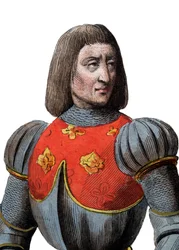 Porträtt av Arthur III hertig av Bretagne (1393-1458), fransk konstapel.