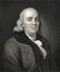 Porträtt av Benjamin Franklin (gravyr)
