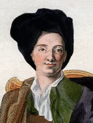 Porträtt av Bernard Le Bouyer (Le Bovier) de Fontenelle (1657-1757), fransk författare.